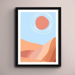 2/$35 Modern Minimalist Boho Lanscape Wall Art Print Home Decor [No Frame]